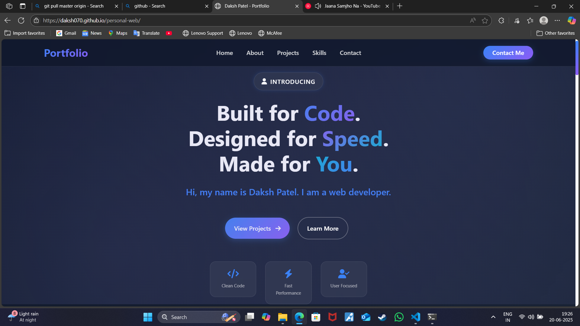 Portfolio Website